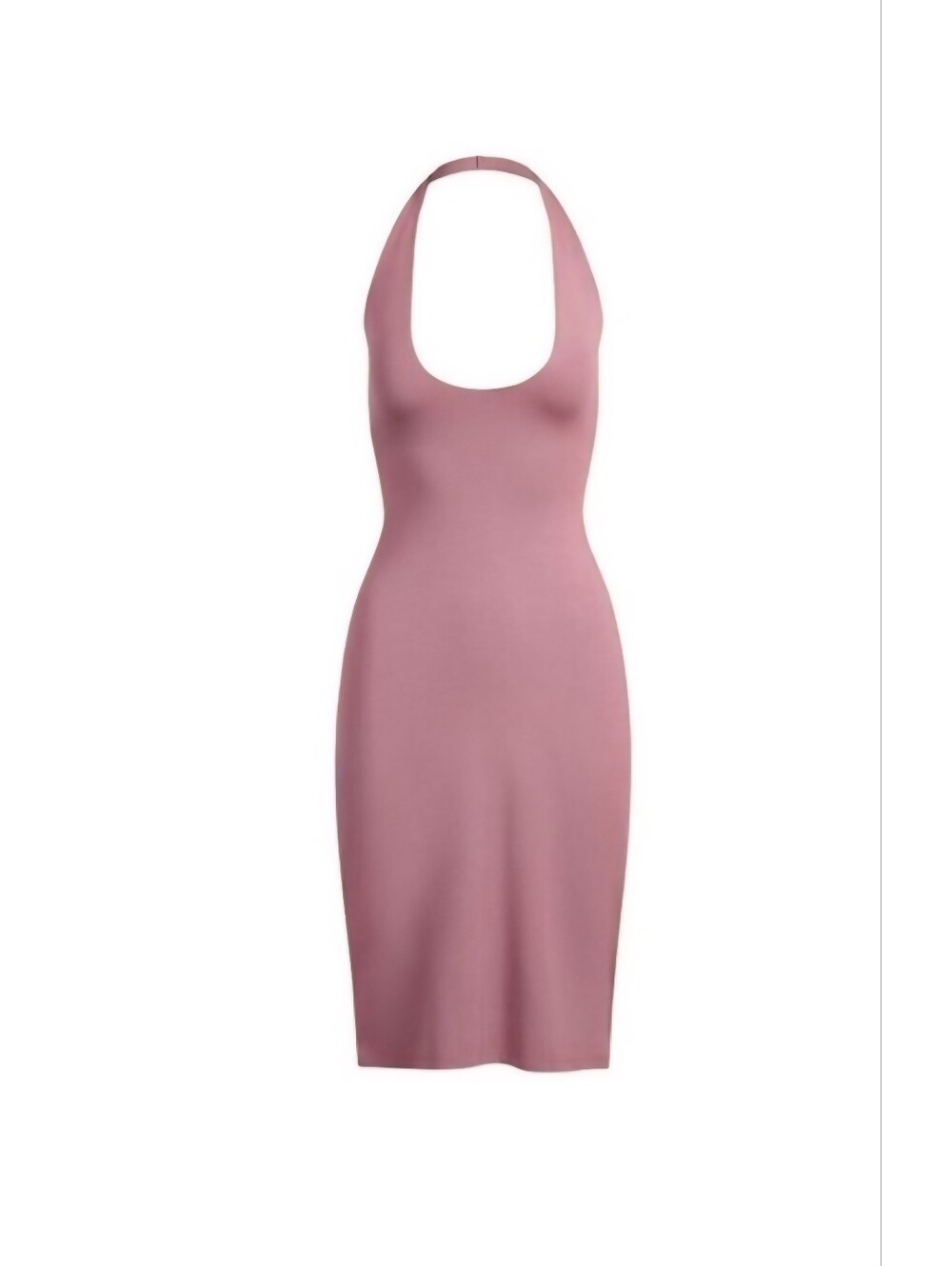Skims Smooth Lounge Midi Halter Dress
